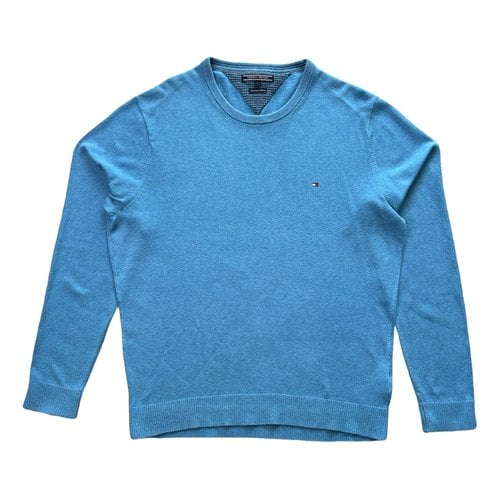 Pre-owned Tommy Hilfiger Cashmere Pull In Turquoise