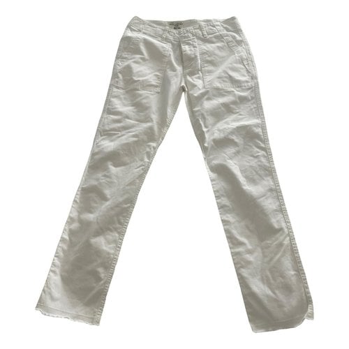 Pre-owned Nili Lotan Chino Pants In White