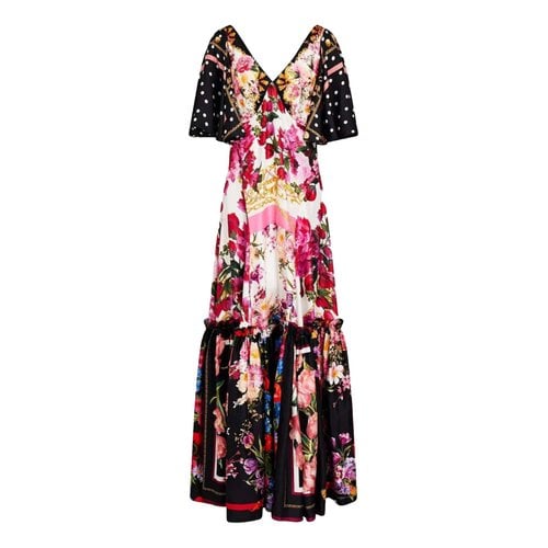 Pre-owned Dolce & Gabbana Silk Maxi Dress In Multicolour