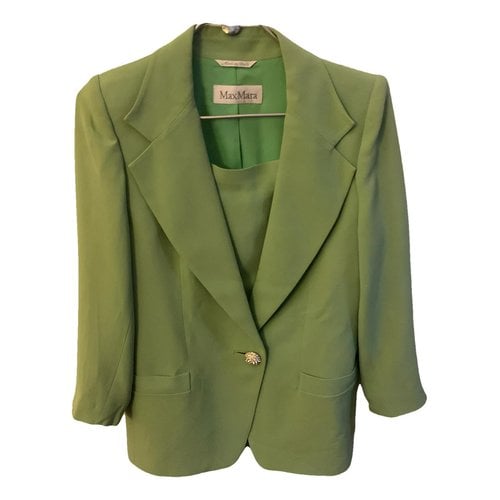 Pre-owned Max Mara Dress In Green