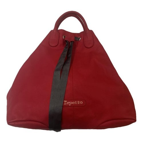 Pre-owned Repetto Leather Handbag In Red