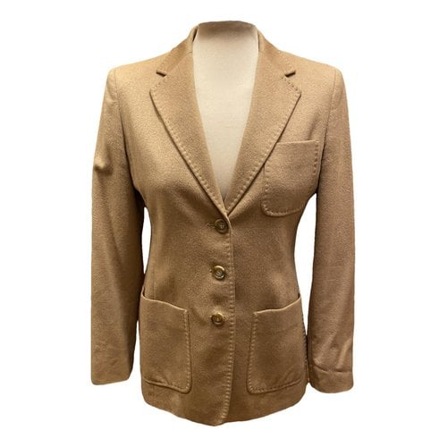 Pre-owned Max Mara Cashmere Jacket In Camel