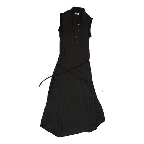 Pre-owned Zadig & Voltaire Maxi Dress In Black