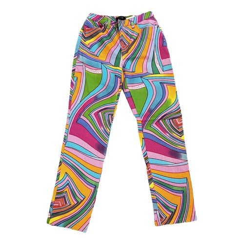 Pre-owned Versace Slim Pants In Multicolour