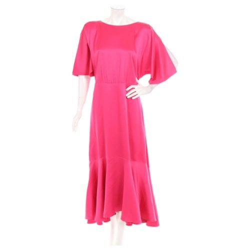 Pre-owned Hugo Boss Maxi Dress In Pink