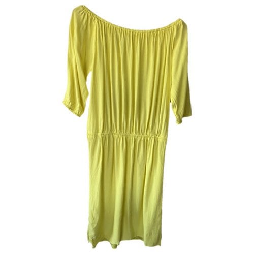 Pre-owned Ba&sh Mid-length Dress In Yellow