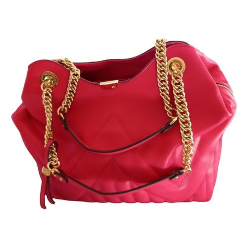 Pre-owned Samsonite Leather Handbag In Pink