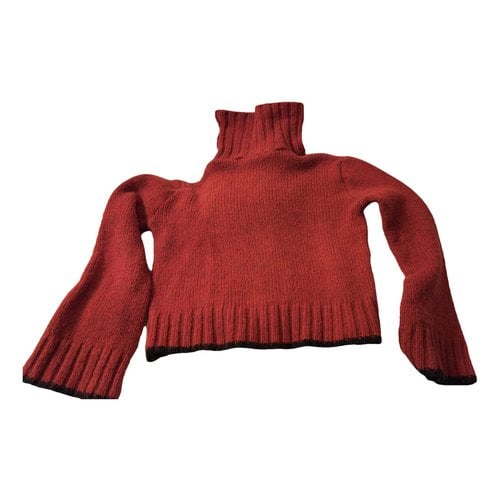 Pre-owned Claudie Pierlot Wool Jumper In Red