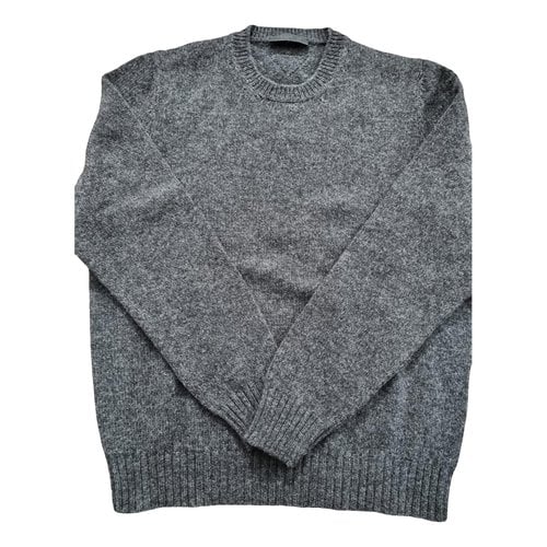 Pre-owned Prada Wool Pull In Grey