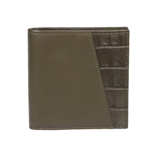 Pre-owned Bottega Veneta Leather Wallet In Khaki