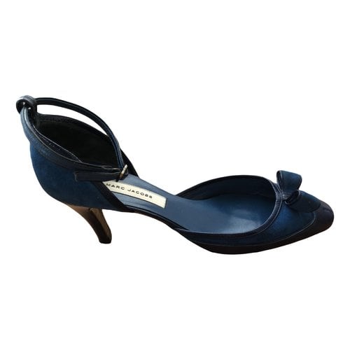 Pre-owned Marc Jacobs Leather Heels In Blue