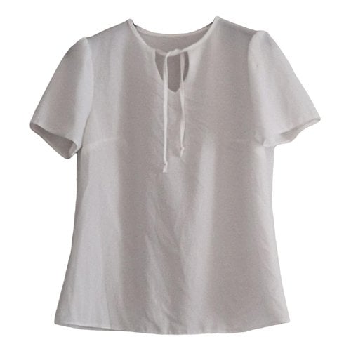 Pre-owned Monitaly Blouse In White