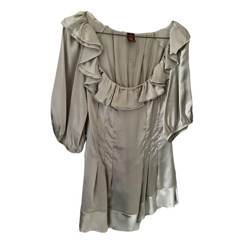 Pre-owned Dondup Silk Shirt In Silver