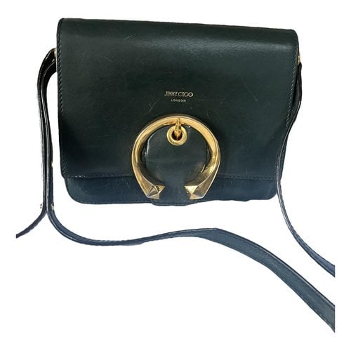 Pre-owned Jimmy Choo Madeline Leather Crossbody Bag In Green