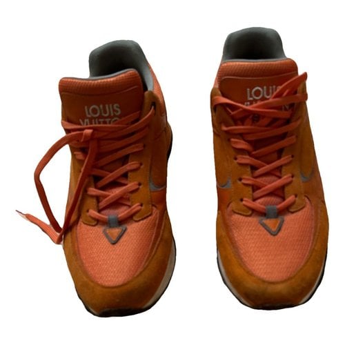Pre-owned Louis Vuitton Run Away Trainers In Orange