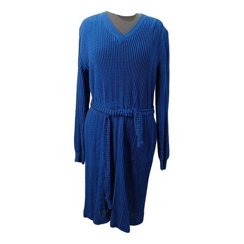 Pre-owned Missoni Wool Dress In Blue
