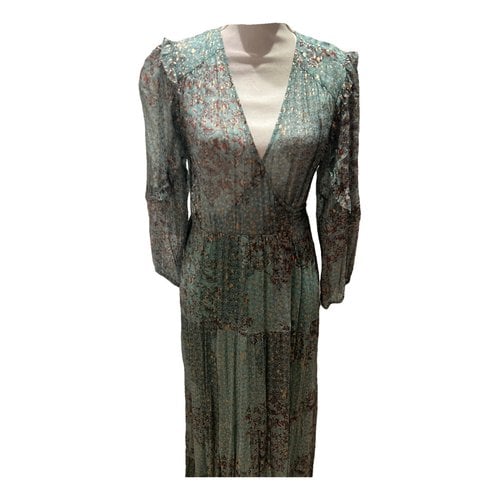 Pre-owned Ba&sh Fall Winter 2019 Maxi Dress In Turquoise
