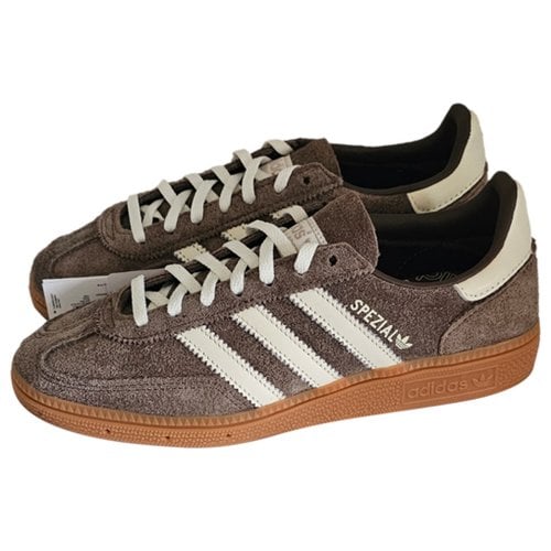 Pre-owned Adidas Originals Leather Trainers In Brown