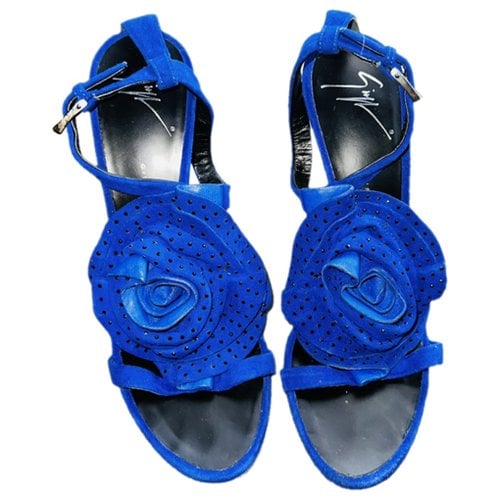 Pre-owned Giuseppe Zanotti Sandals In Blue