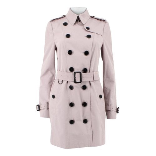 Pre-owned Burberry Chelsea Trench Coat In Pink