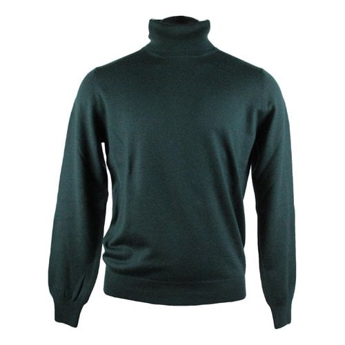 Pre-owned Gran Sasso Wool Pull In Green