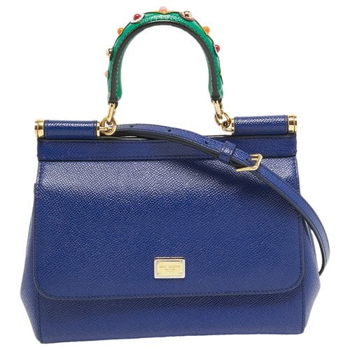 Pre-owned Dolce & Gabbana Leather Bag In Blue