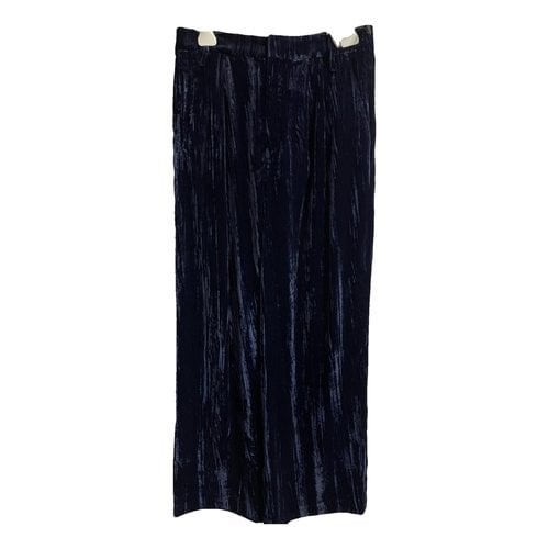 Pre-owned Tibi Large Pants In Navy