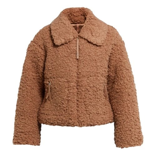 Pre-owned Ugg Faux Fur Jacket In Brown