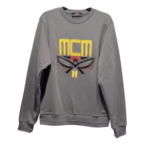 Pre-owned Mcm Sweatshirt In Grey