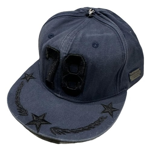 Pre-owned Philipp Plein Cloth Hat In Blue
