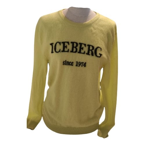 Pre-owned Iceberg Cashmere Jumper In Yellow