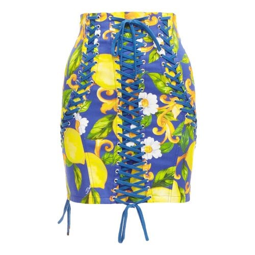 Pre-owned Dolce & Gabbana Skirt In Yellow