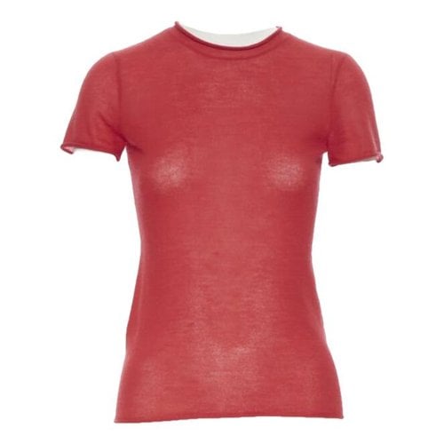 Pre-owned Ralph Lauren Cashmere Blouse In Red