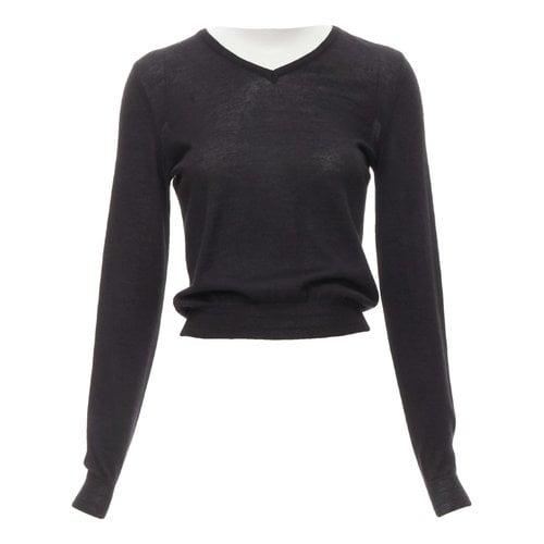 Pre-owned Versace Cashmere Jumper In Black