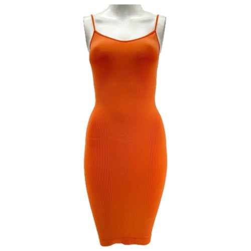 Pre-owned Alaïa Mid-length Dress In Orange