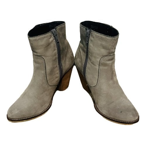 Pre-owned Aldo Boots In Grey