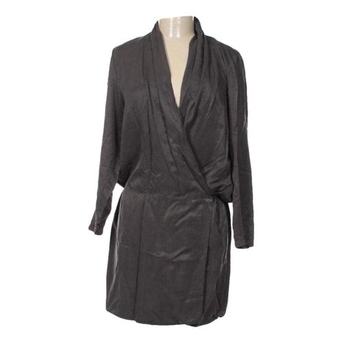 Pre-owned Hope Mini Dress In Anthracite