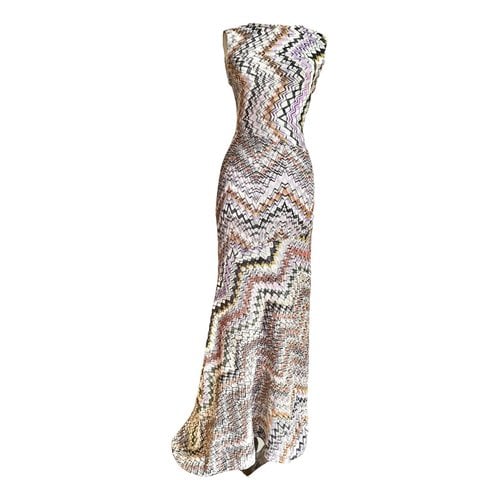Pre-owned Missoni Wool Maxi Dress In Multicolour