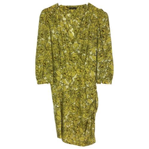 Pre-owned Stella Nova Silk Mid-length Dress In Yellow