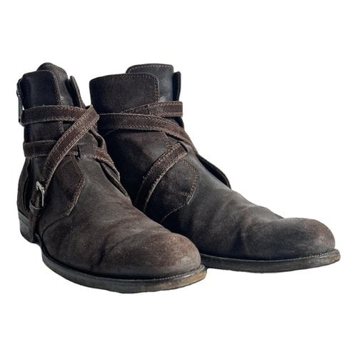 Pre-owned Dsquared2 Leather Boots In Brown