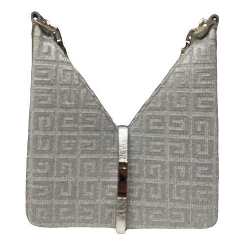 Pre-owned Givenchy Cut Out Cloth Crossbody Bag In Grey