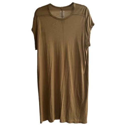 Pre-owned Rick Owens Mid-length Dress In Camel