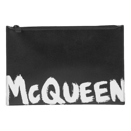 Pre-owned Alexander Mcqueen Leather Bag In Black