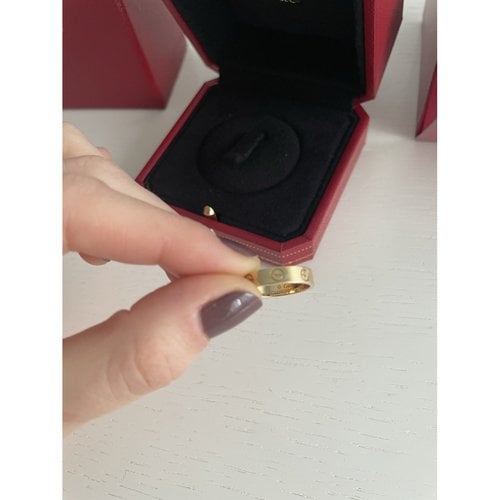 Pre-owned Cartier Love Yellow Gold Ring