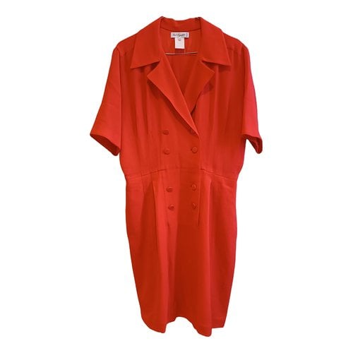 Pre-owned Karl Lagerfeld Wool Dress In Red