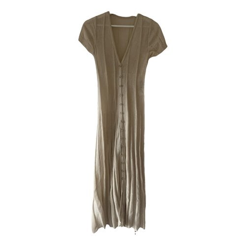 Pre-owned Jacquemus Maxi Dress In Beige