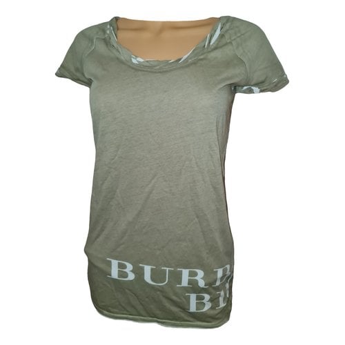 Pre-owned Burberry T-shirt In Khaki