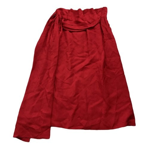 Pre-owned Lanvin Mid-length Skirt In Red
