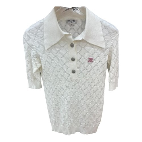 Pre-owned Chanel Polo In White