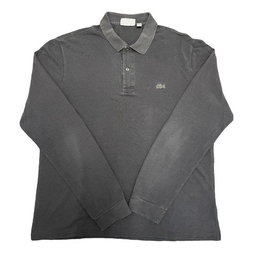 Pre-owned Lacoste Polo Shirt In Grey
